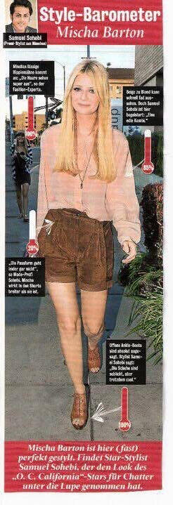 Mischa Barton — red carpet look, analyzed by Samuel Sohebi in Chatter Magazine Mischa Barton red carpet look analyzed by Samuel Sohebi in Chatter Magazine fashion column